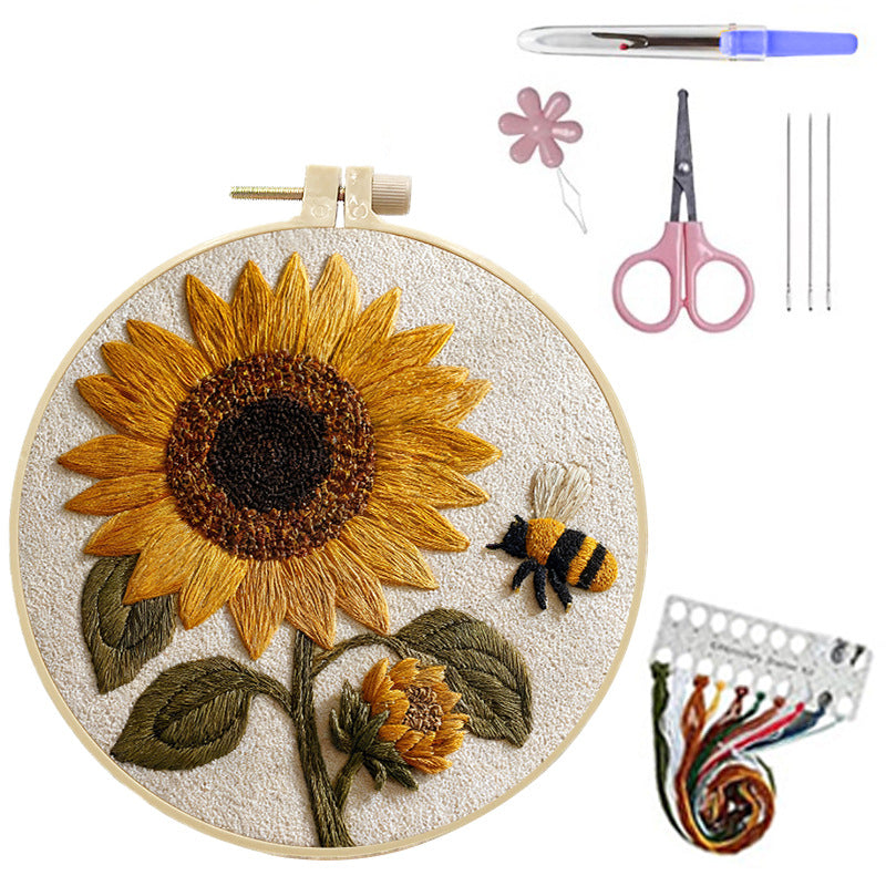 Embroidery handmade material bag