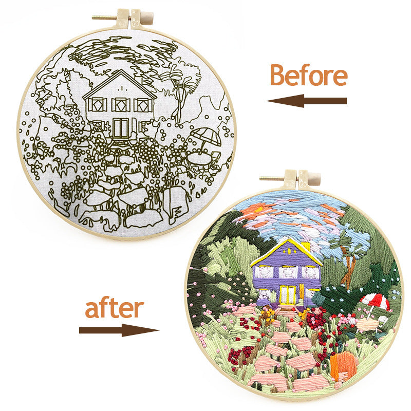 Embroidery material bag