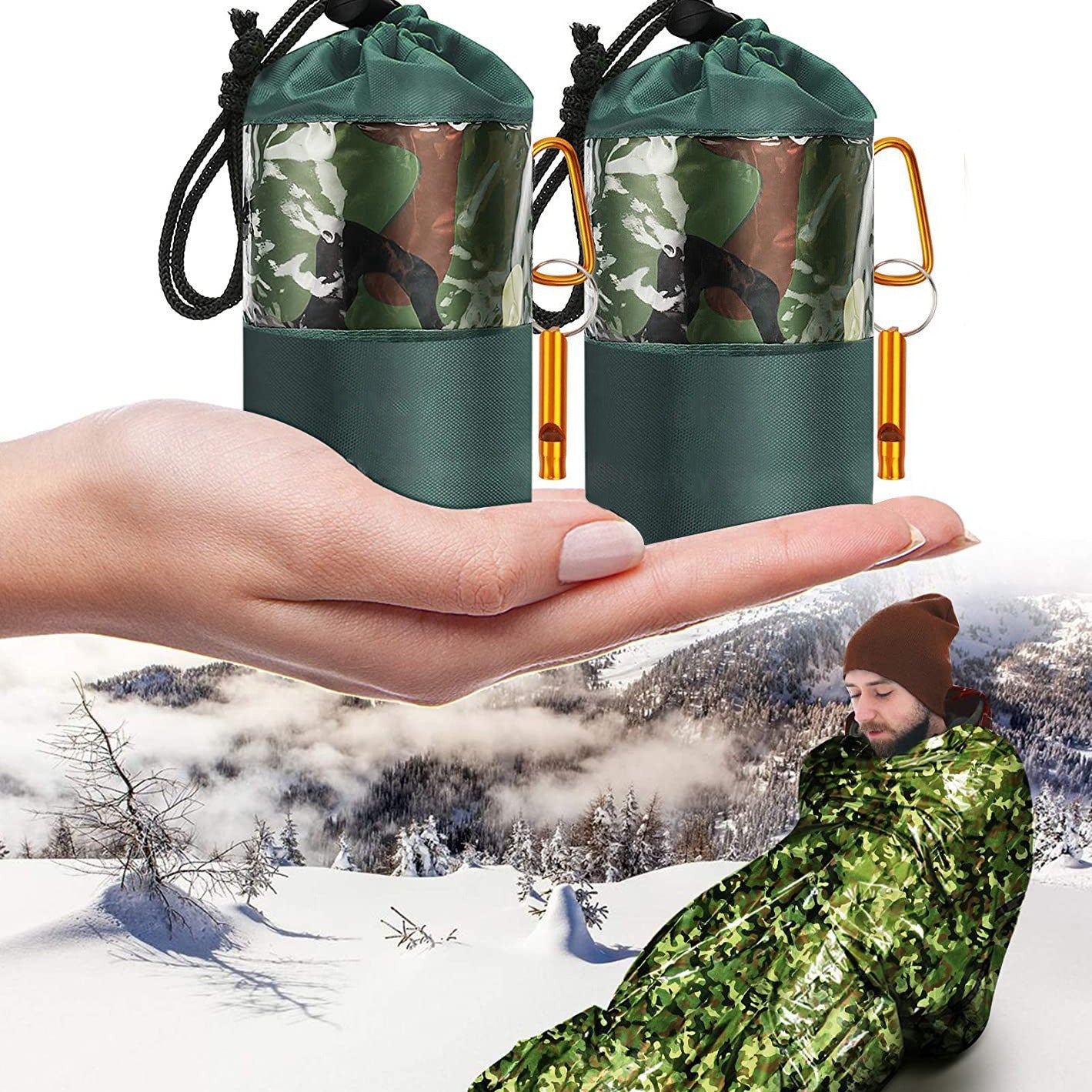 Emergency Camouflage Sleeping Bag