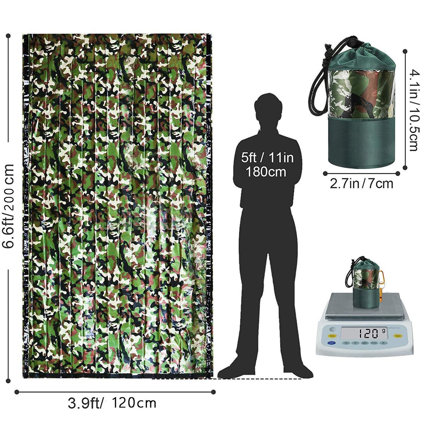 Emergency Camouflage Sleeping Bag
