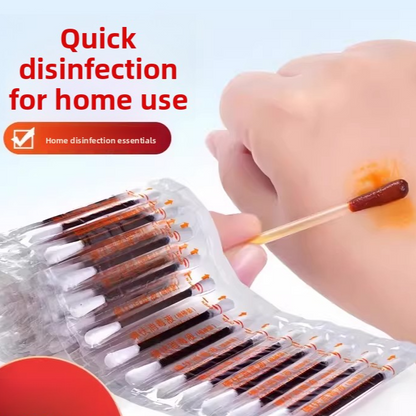 Emergency Disinfection Iodine Cotton Swabs