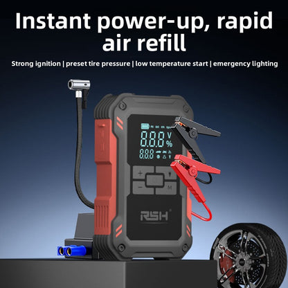 Emergency Jump Starter Power Bank with Air Pump