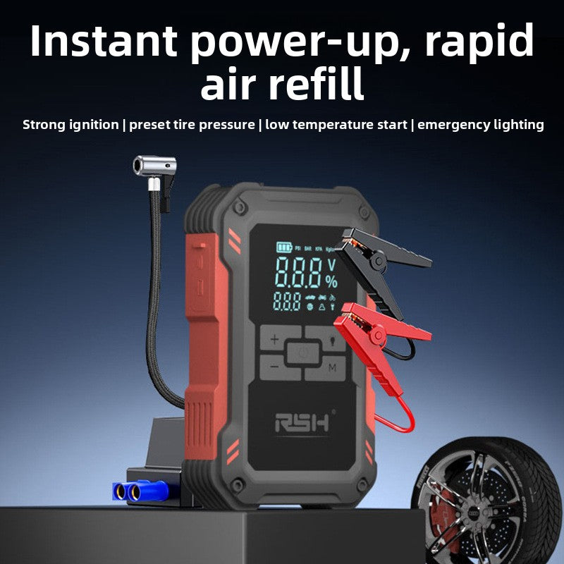 Emergency Jump Starter Power Bank with Air Pump