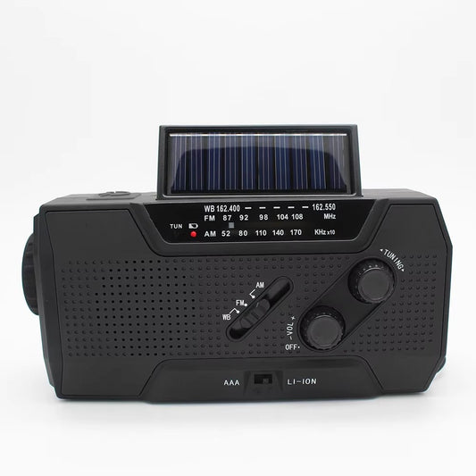 Emergency radio hand-crank charging