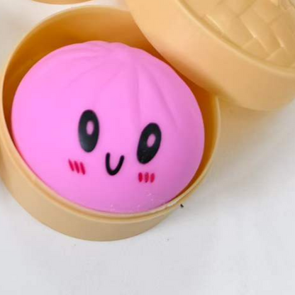 Emoji Bun Squeeze Toy Stress Relief Colorful Plaything