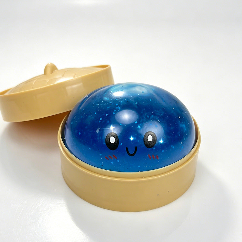 Emoji Bun Squeeze Toy Stress Relief Colorful Plaything