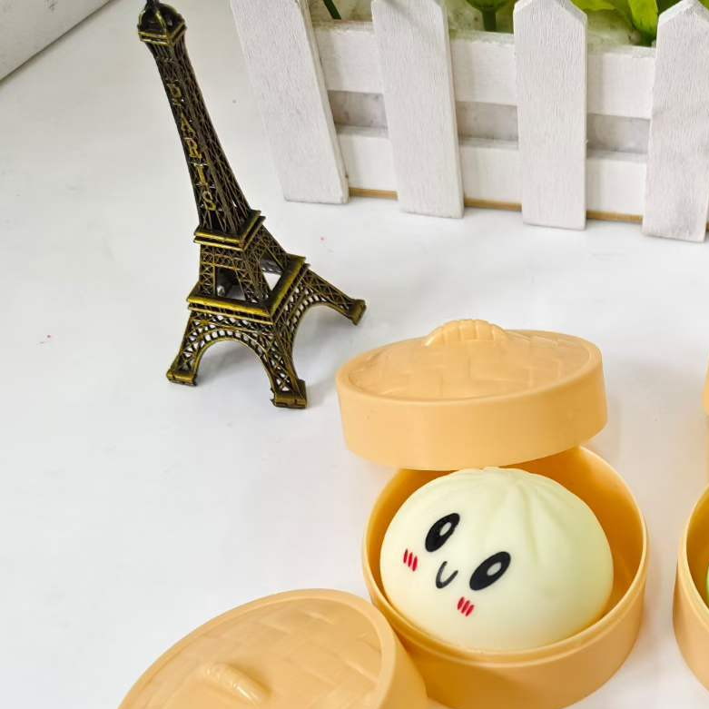 Emoji Bun Squeeze Toy Stress Relief Colorful Plaything