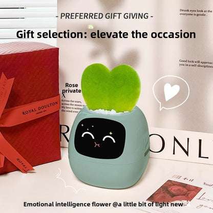 Emotional green figurine