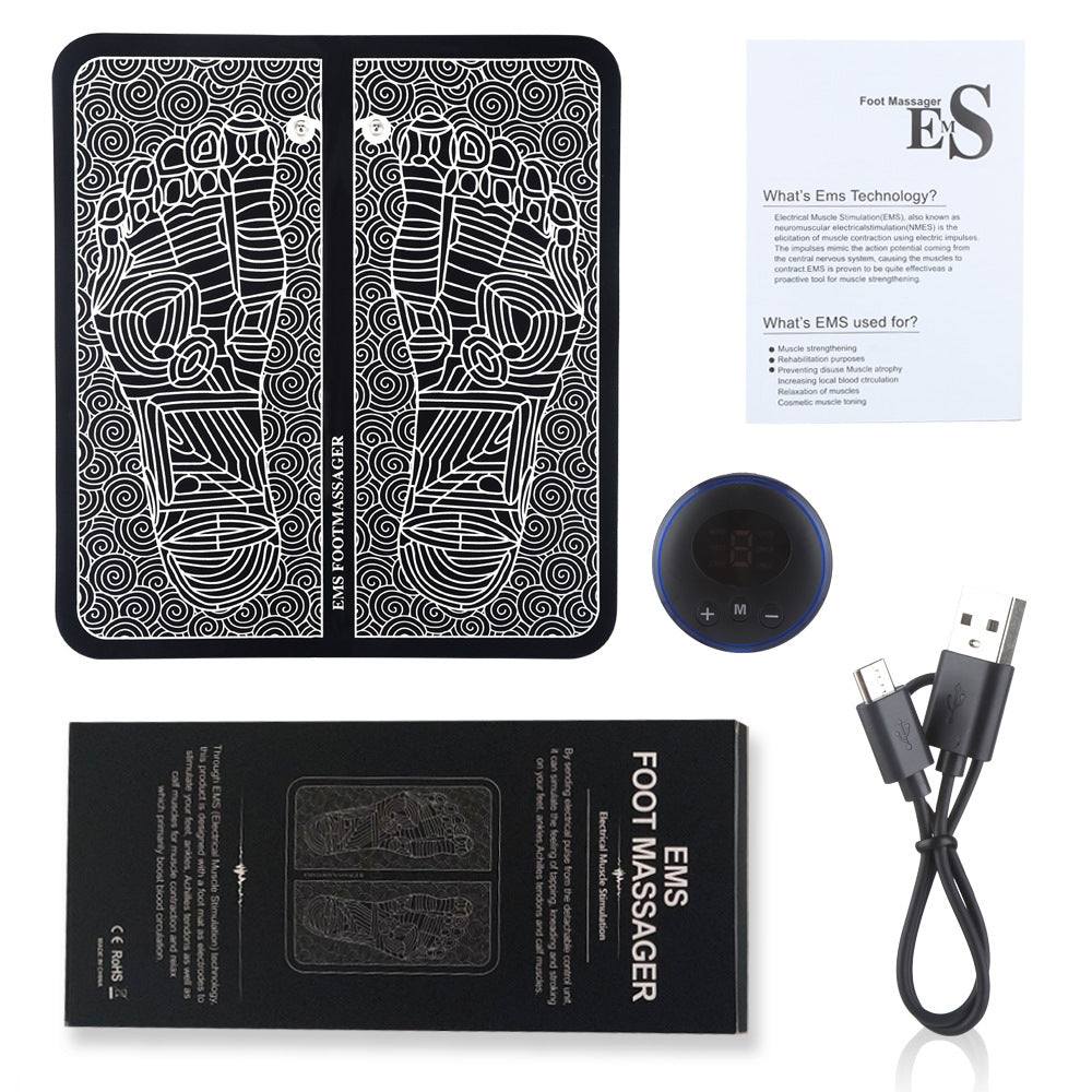 EMS Foot Muscle Massager with Remote and Patches