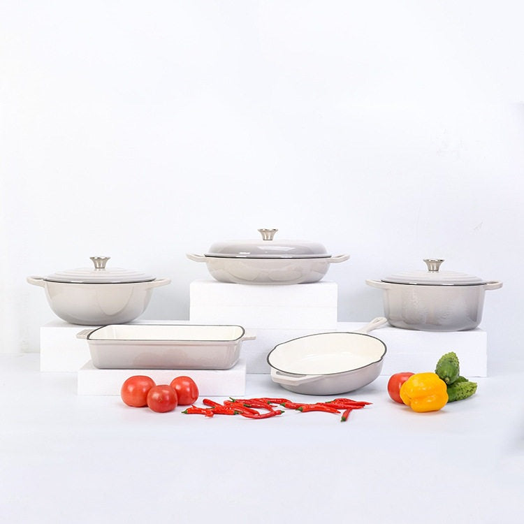 Enamel Cast Iron Cookware Set