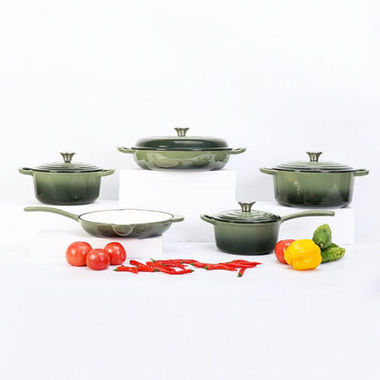 Enamel Cast Iron Cookware Set