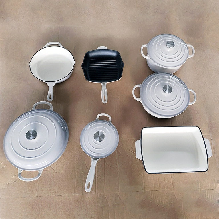 Enamel Cast Iron Cookware Set
