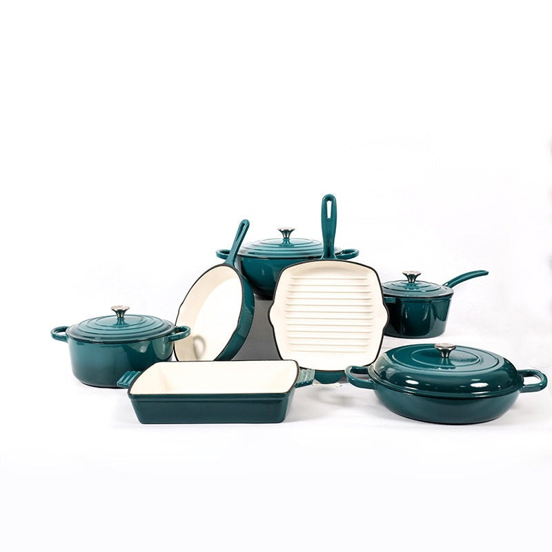 Enamel Cast Iron Cookware Set