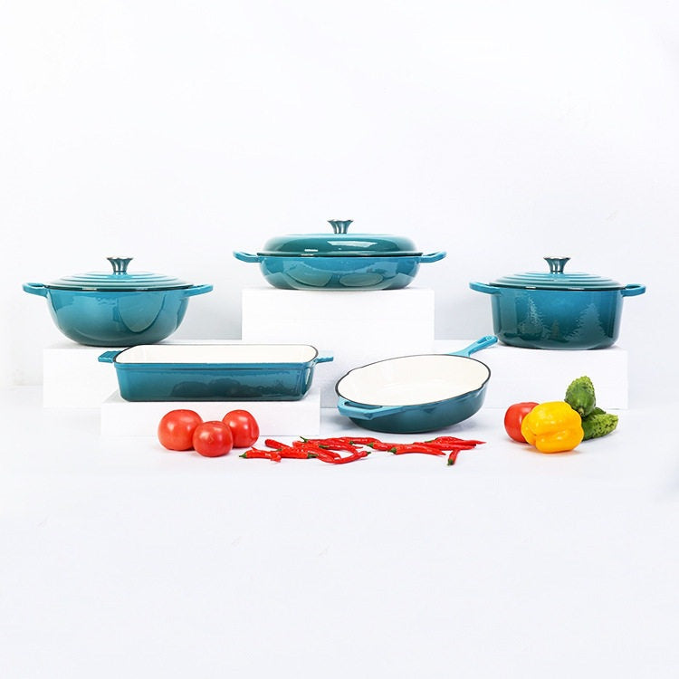 Enamel Cast Iron Cookware Set