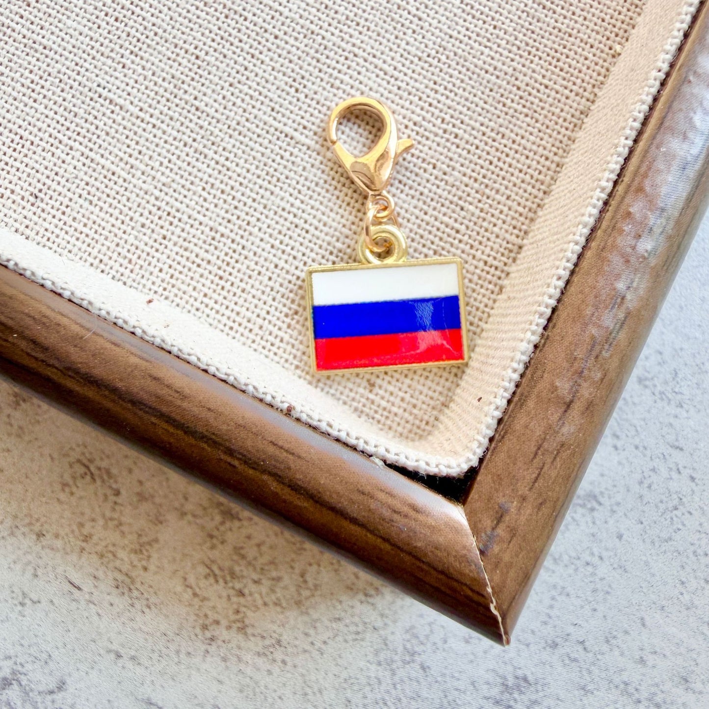 Enamel Flag Keychain Pendant