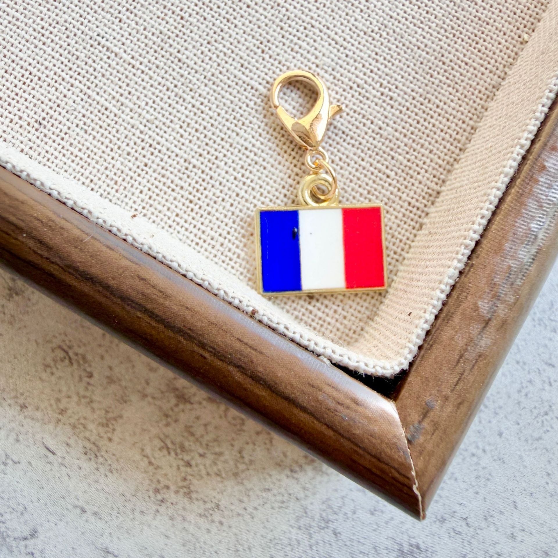 Enamel Flag Keychain Pendant
