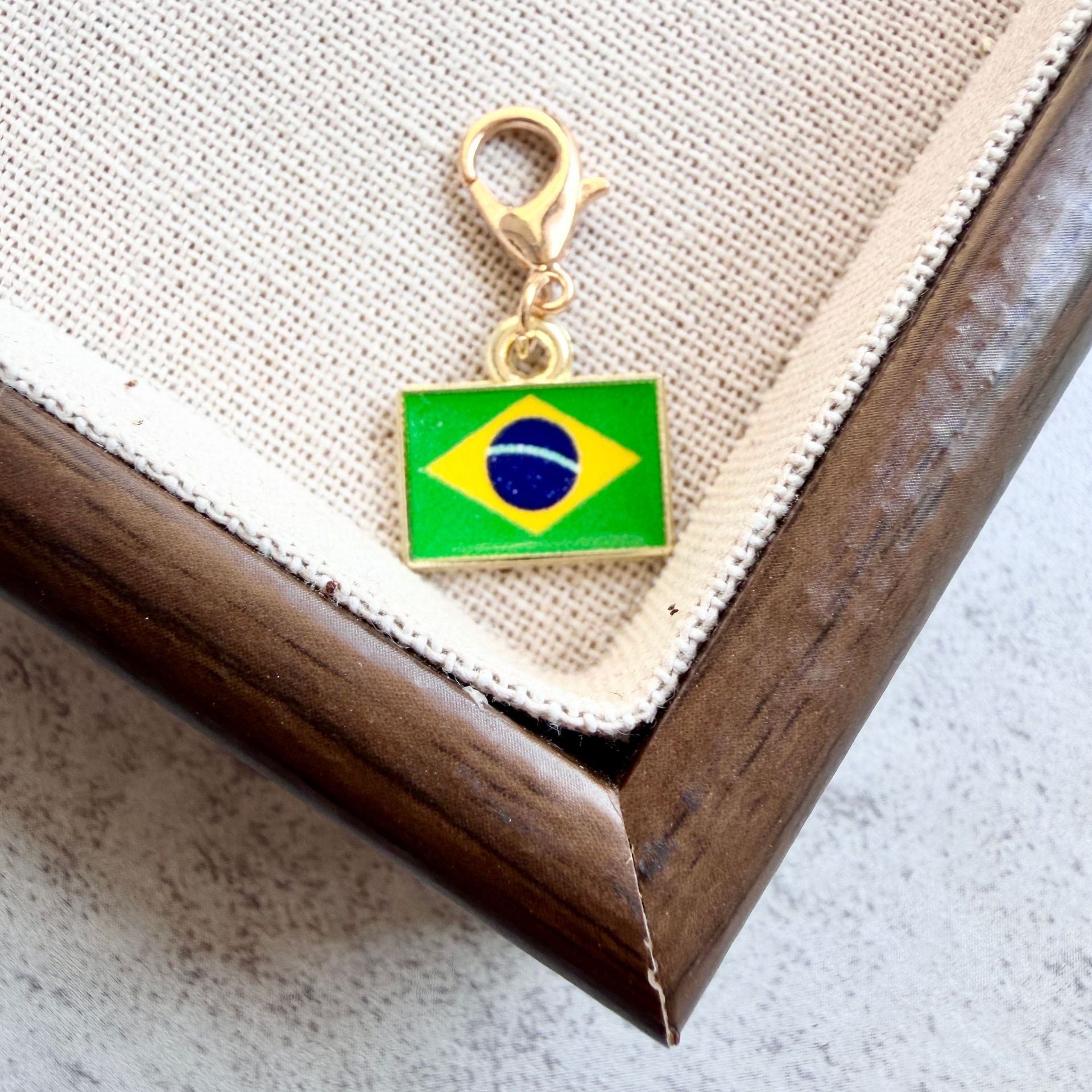 Enamel Flag Keychain Pendant