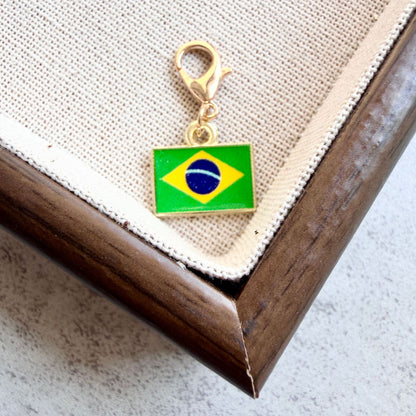 Enamel Flag Keychain Pendant