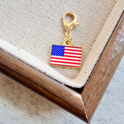 Enamel Flag Keychain Pendant