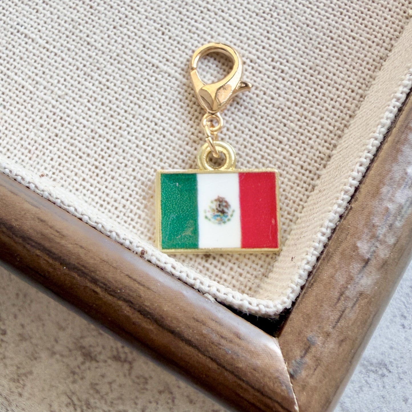 Enamel Flag Keychain Pendant