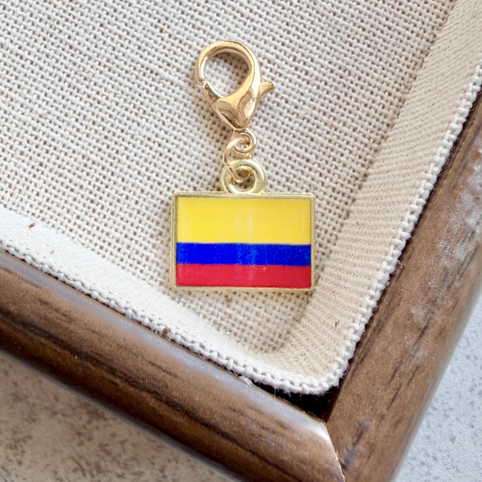 Enamel Flag Keychain Pendant