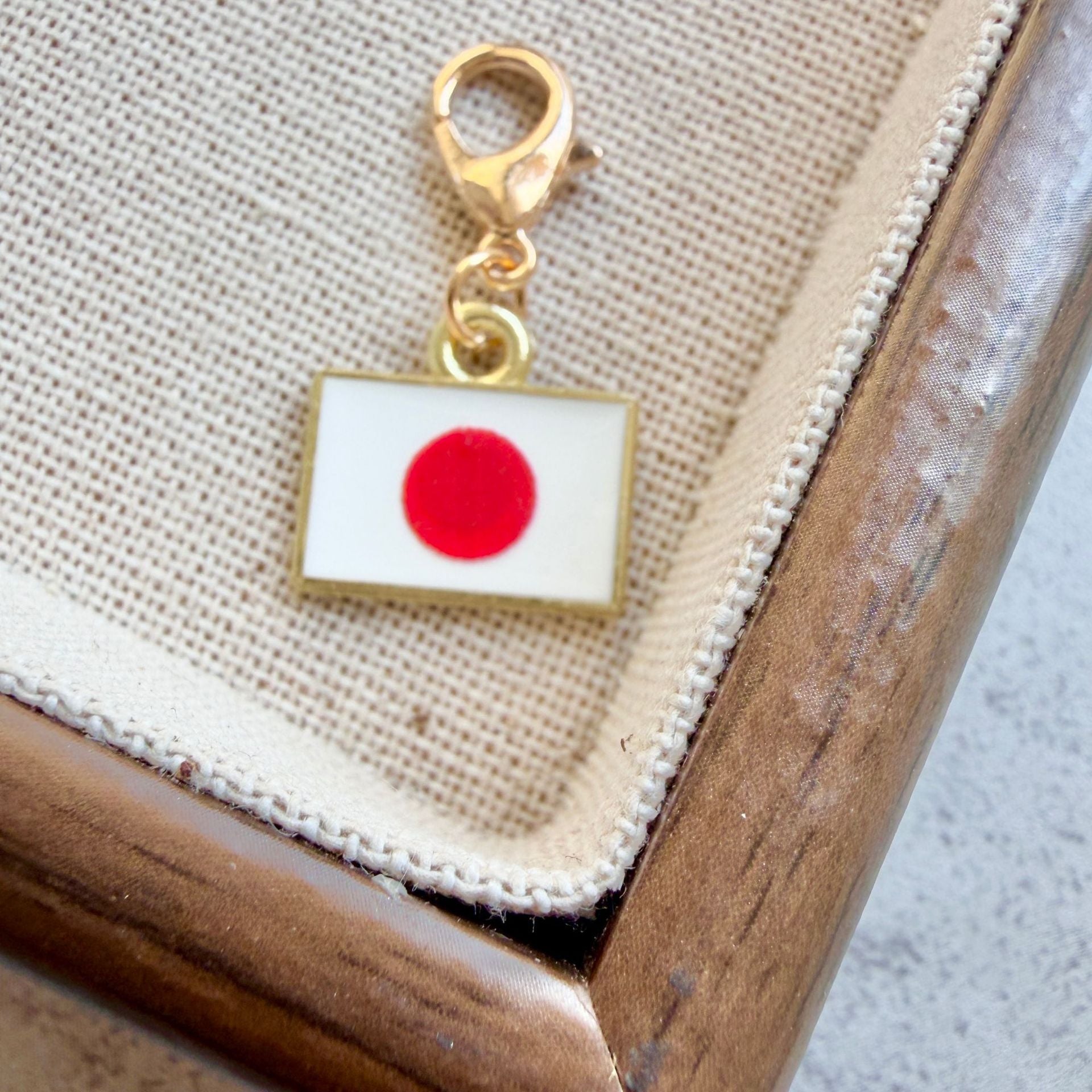 Enamel Flag Keychain Pendant