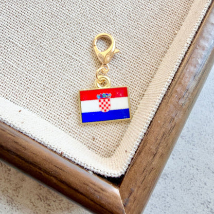 Enamel Flag Keychain Pendant