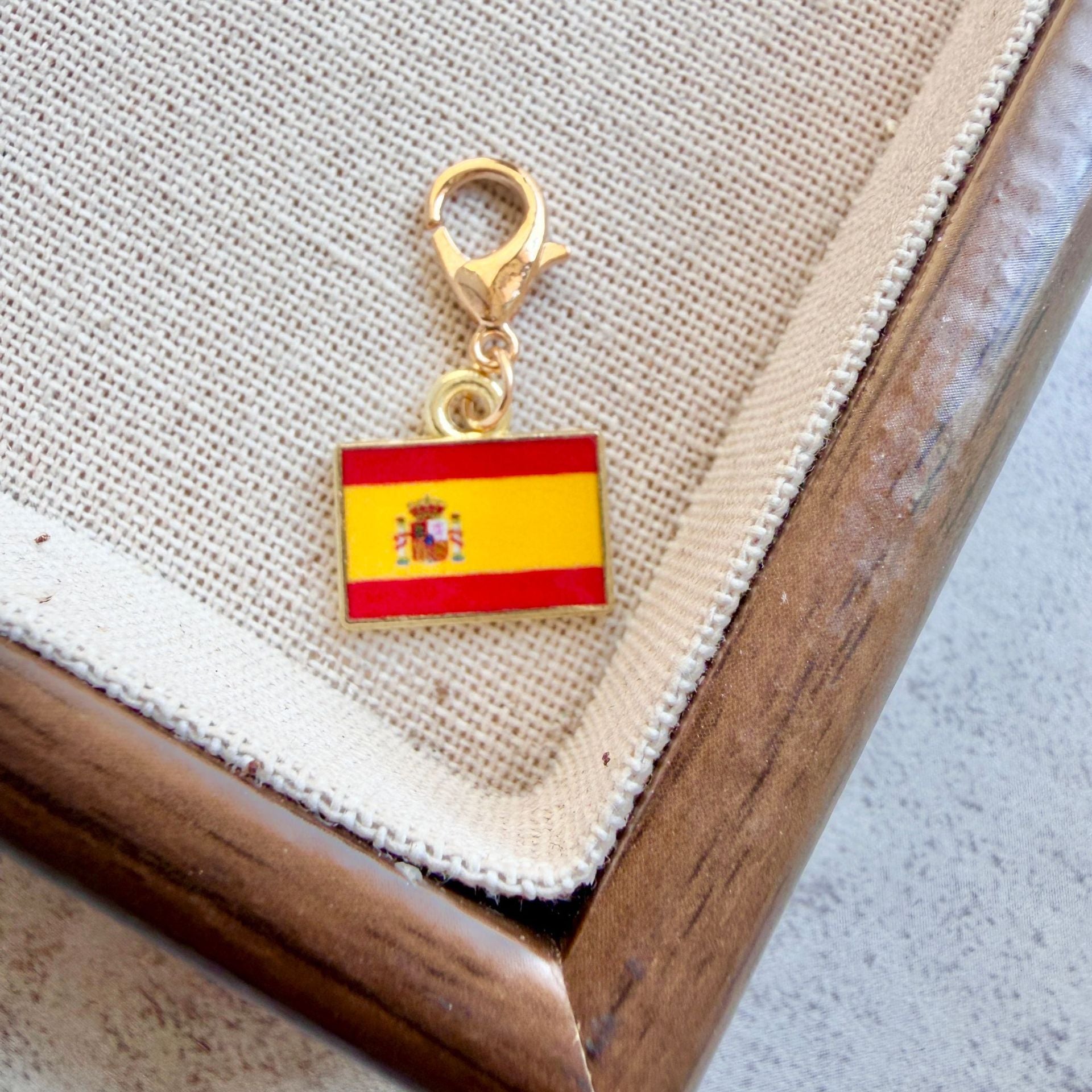Enamel Flag Keychain Pendant