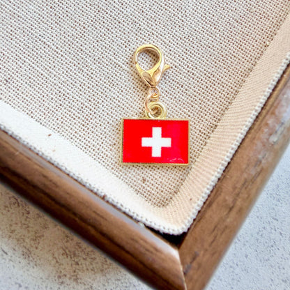 Enamel Flag Keychain Pendant