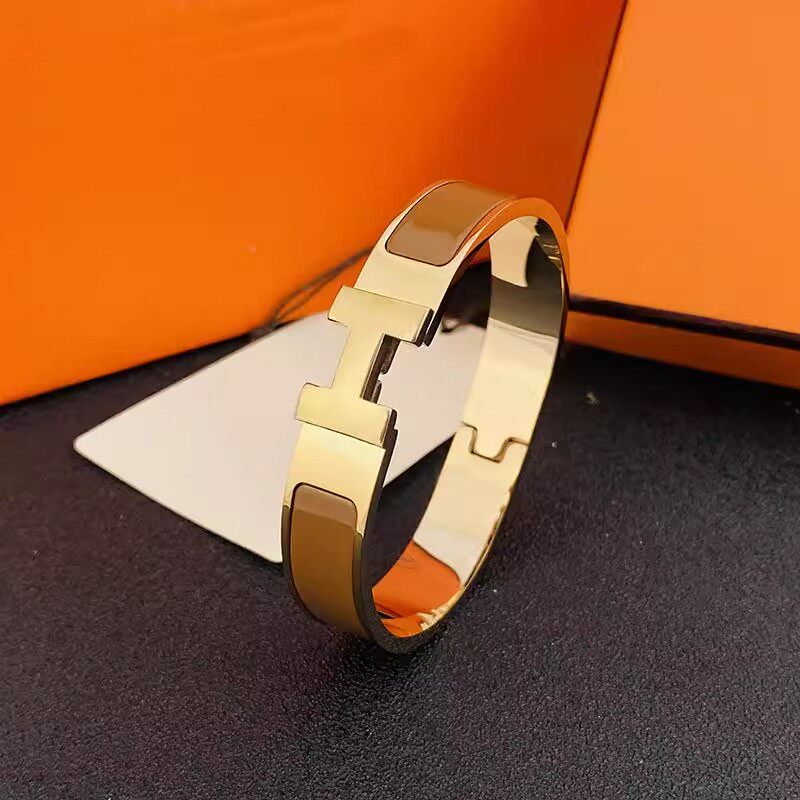 Enamel Letter Bracelet Stainless Steel Clasp Couple jewelry