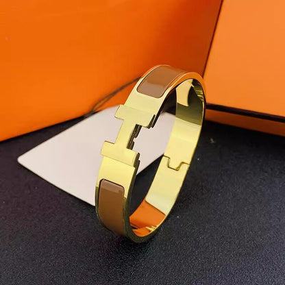Enamel Letter Bracelet Stainless Steel Clasp Couple jewelry