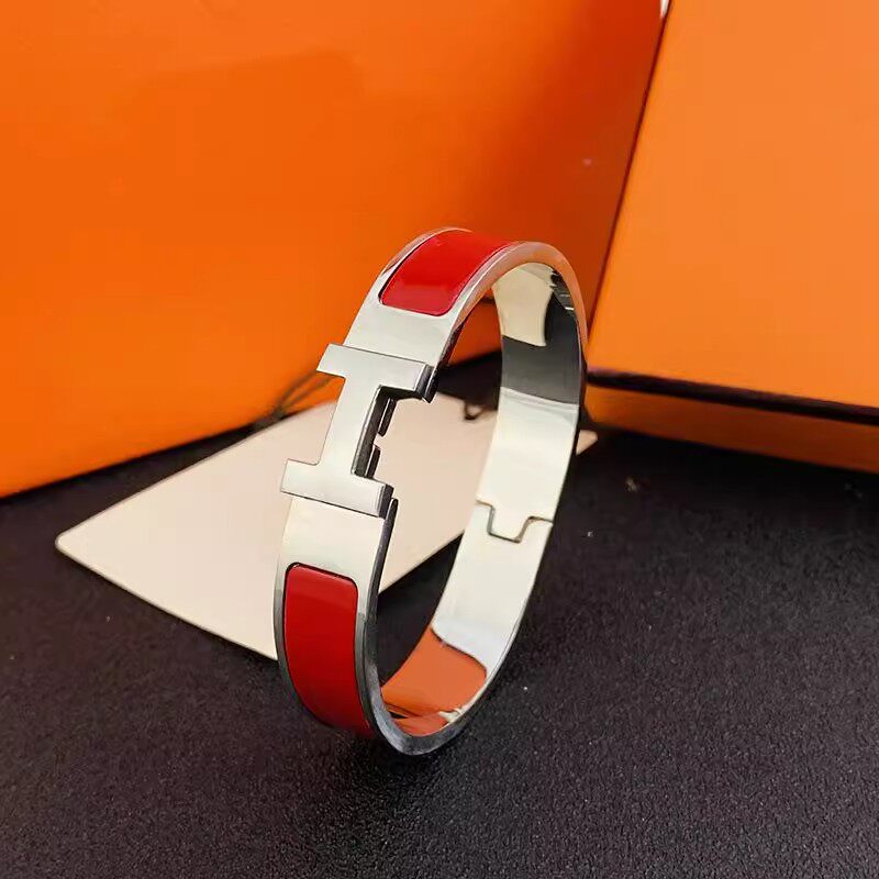 Enamel Letter Bracelet Stainless Steel Clasp Couple jewelry
