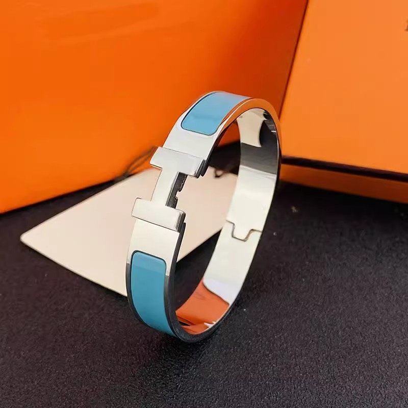 Enamel Letter Bracelet Stainless Steel Clasp Couple jewelry