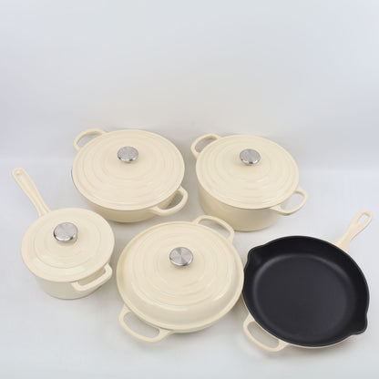 Enameled Cast Iron Cookware Set