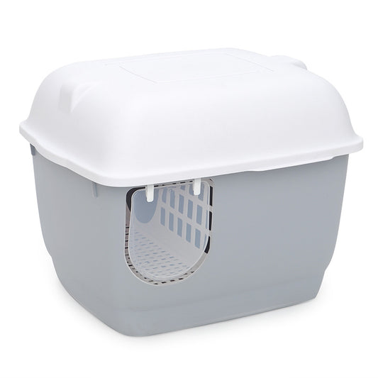 Enclosed Cat Litter Box with Long Corridor