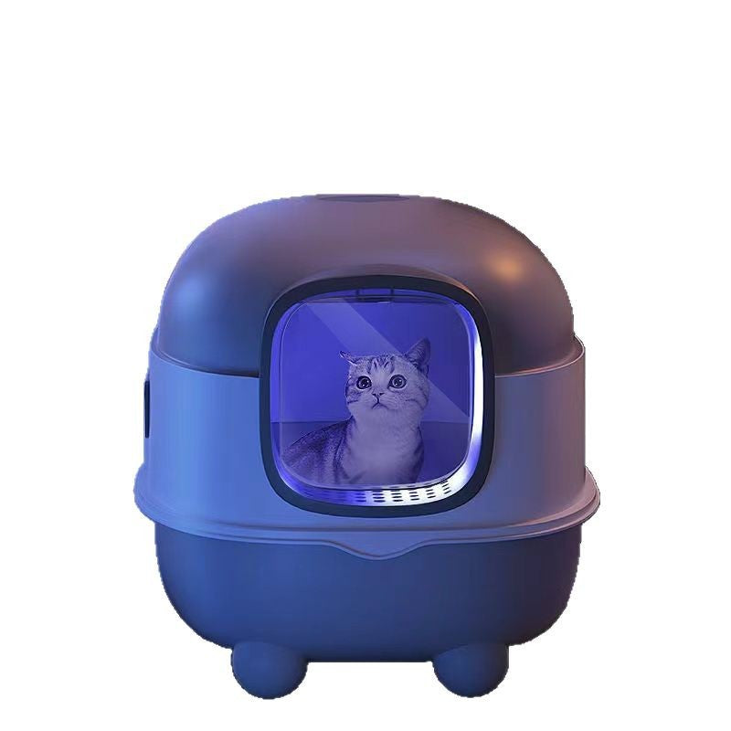 Enclosed Cat Litter Box with Odor Control