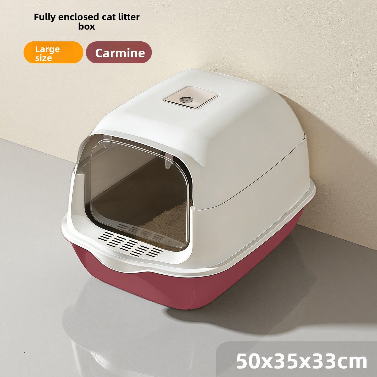 Enclosed Cat Litter Box with UV Sterilization and Odor Control