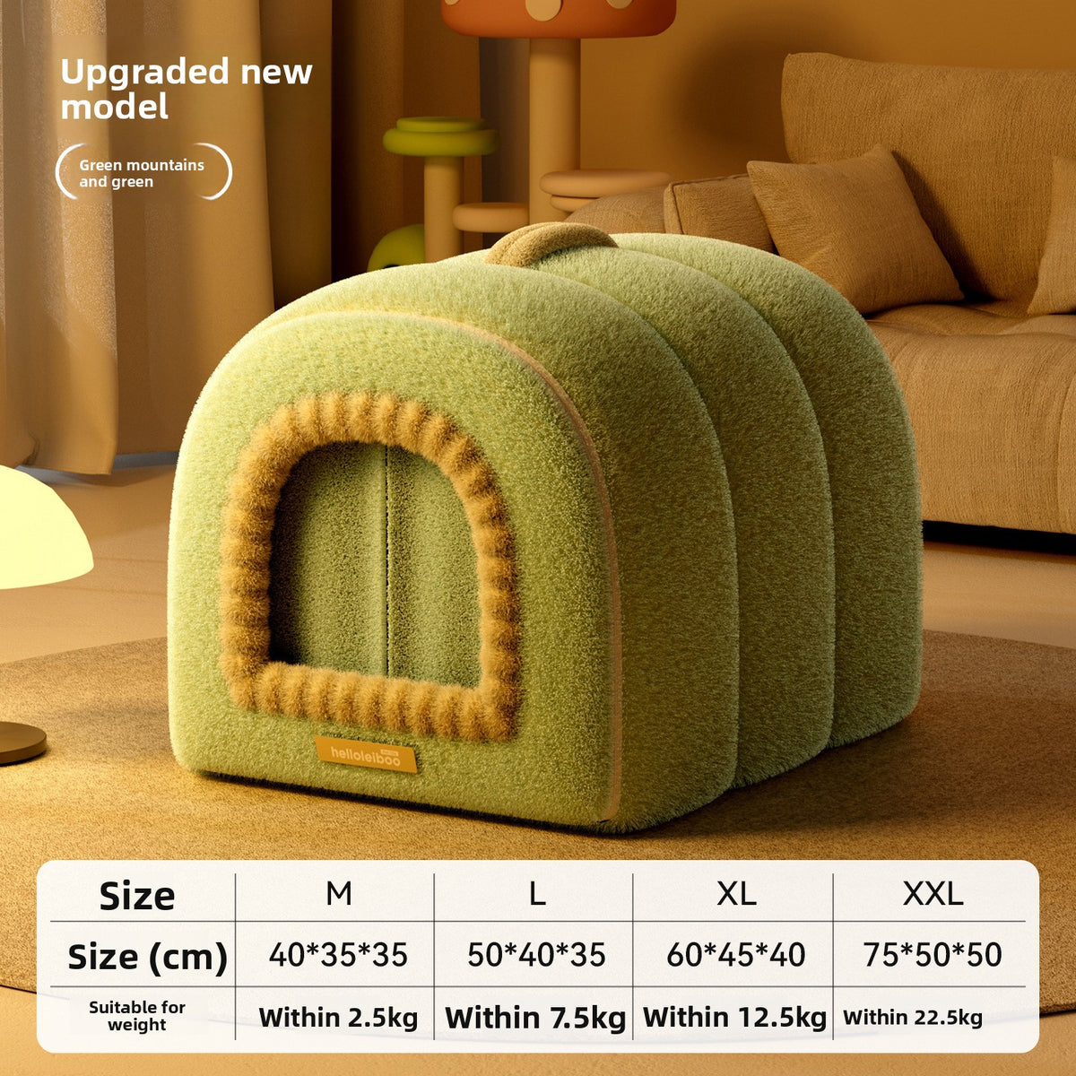 Enclosed Pet Bed Removable Washable