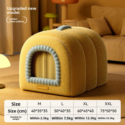 Enclosed Pet Bed Removable Washable