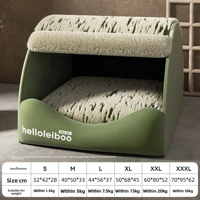 Enclosed Pet Bed Removable Washable