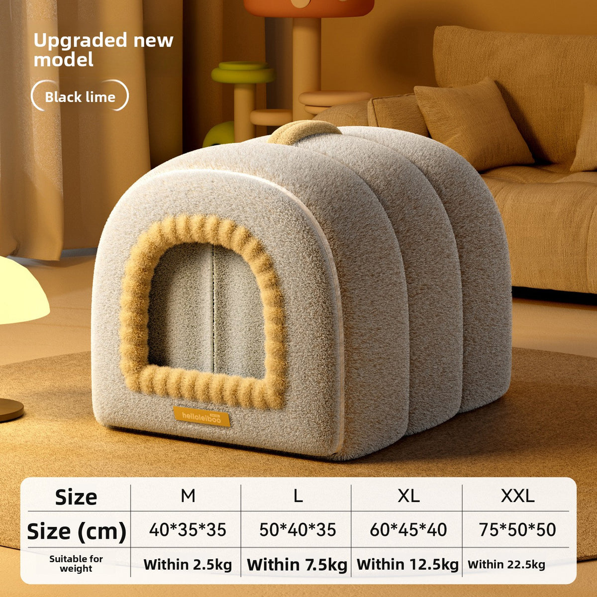 Enclosed Pet Bed Removable Washable