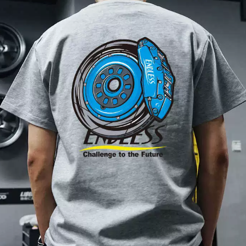 Endless Brake Print Cotton T-Shirt