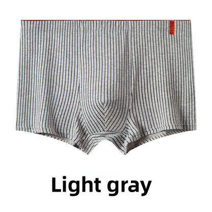 Energetic striped men's underwear made of Xinjiang cotton
