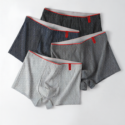 Energetic striped men's underwear made of Xinjiang cotton