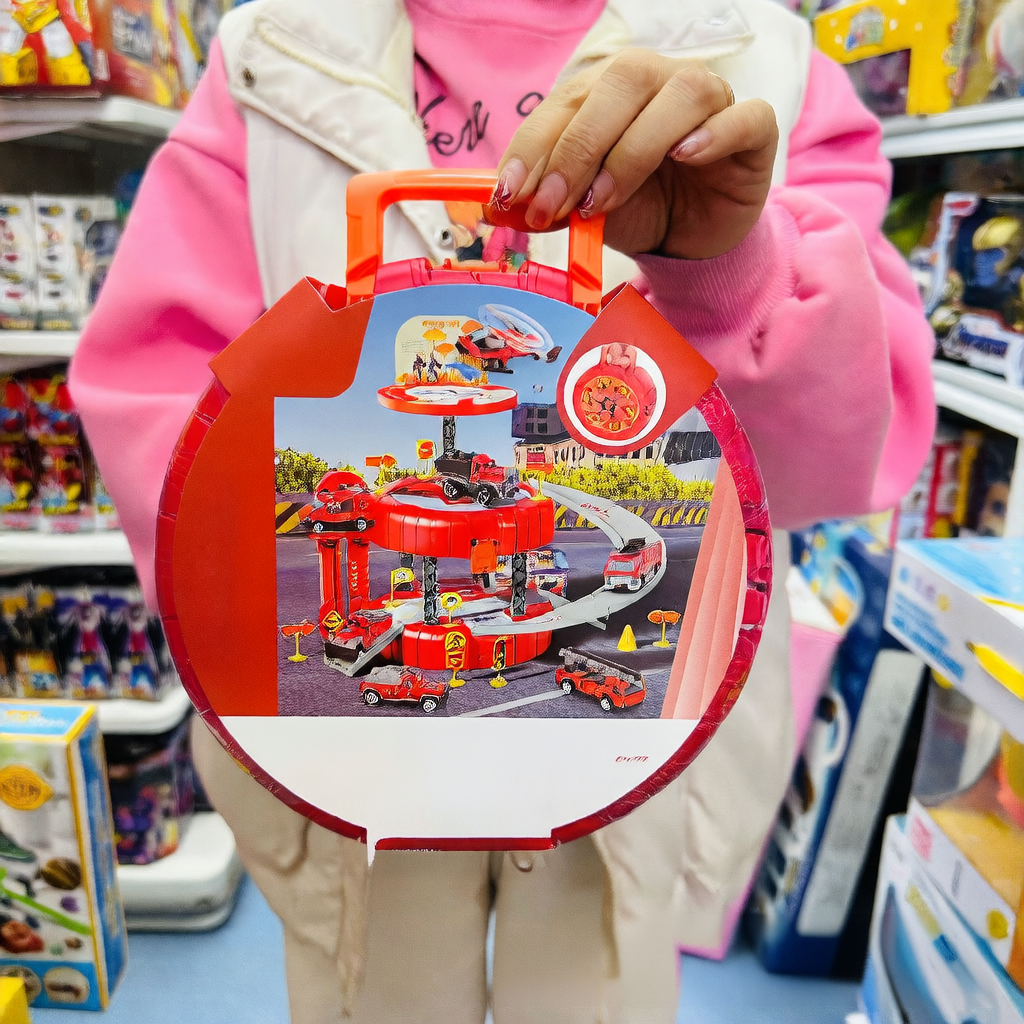 Engineering vehicle track toy
