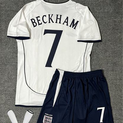 England Retro Football Jersey Long Sleeve