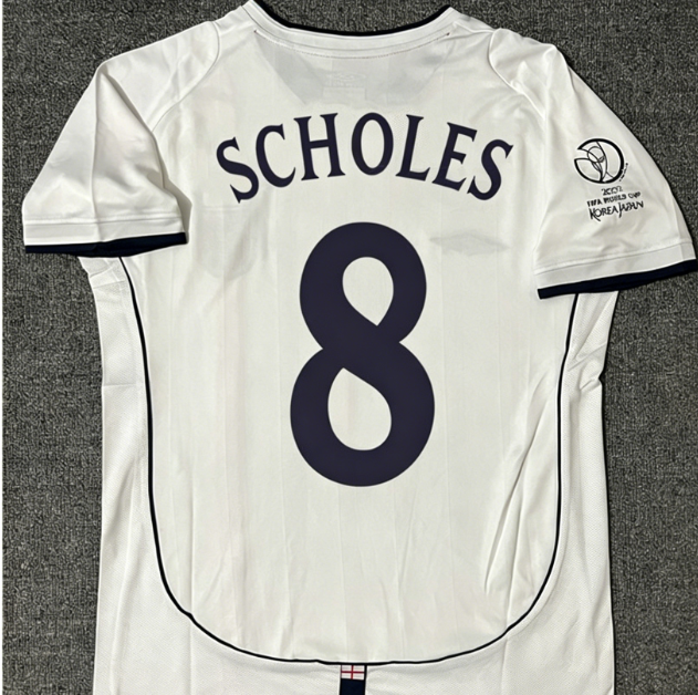 England Retro Football Jersey Long Sleeve