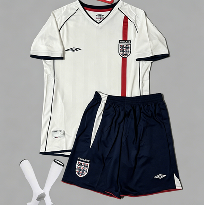 England Retro Football Jersey Long Sleeve