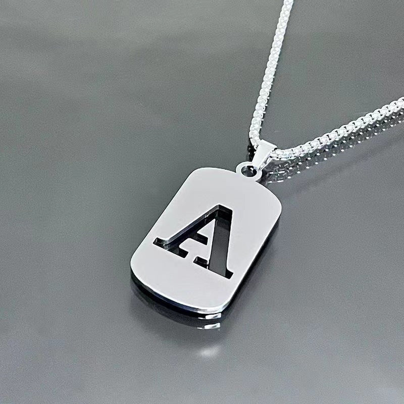 English Alphabet Letter Necklace