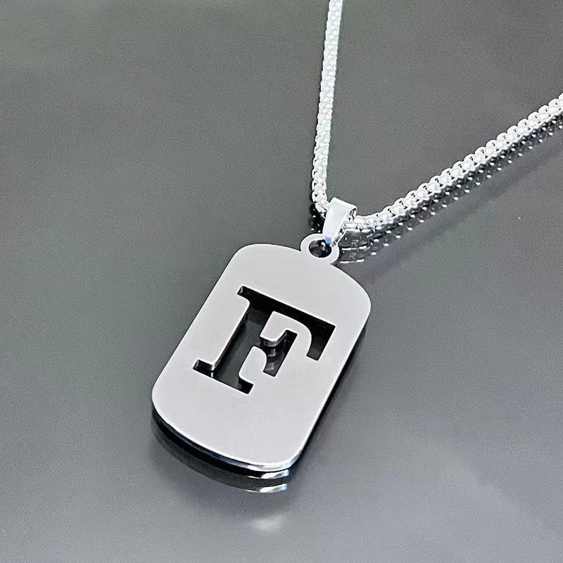 English Alphabet Letter Necklace